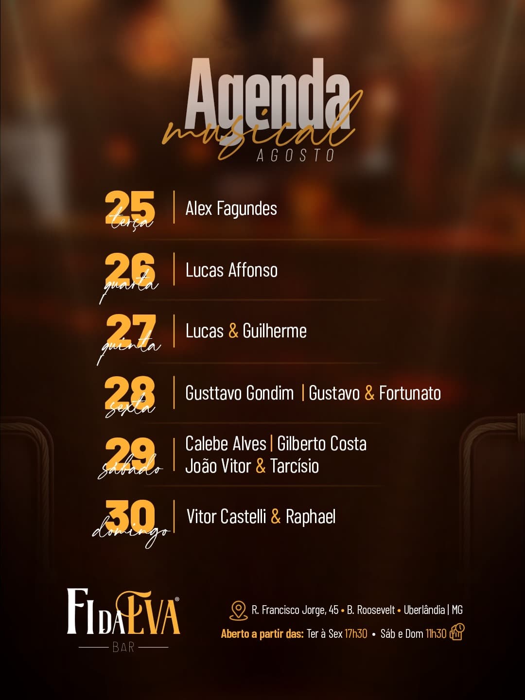 Flyer de Lucas Affonso