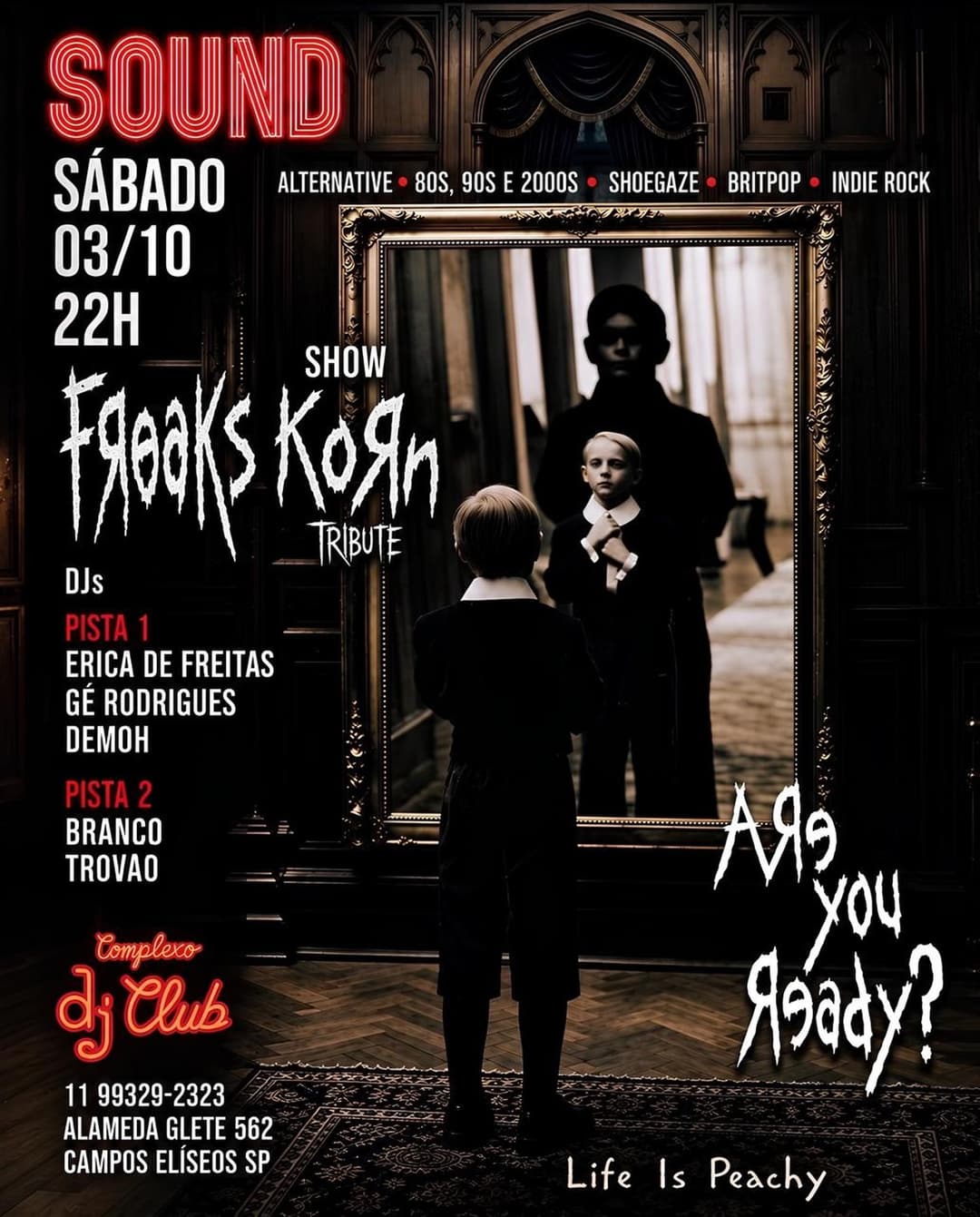 Flyer de Freaks, Trovão, Erica de Freitas e mais 3 artistas
