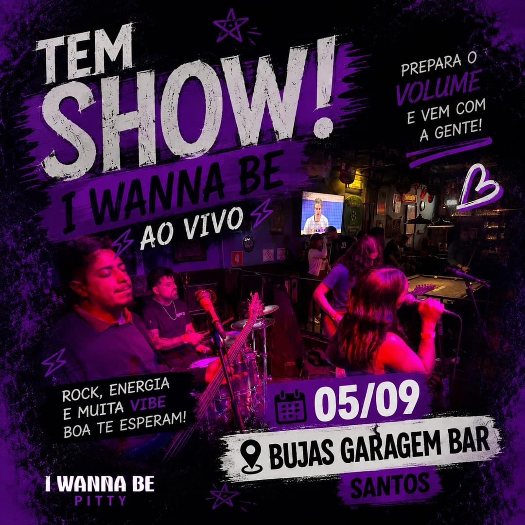 Flyer de I Wanna Be