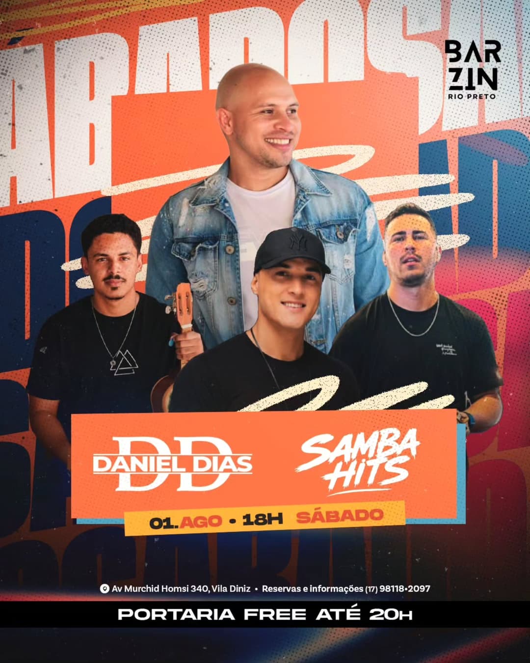 Flyer de Daniel Dias