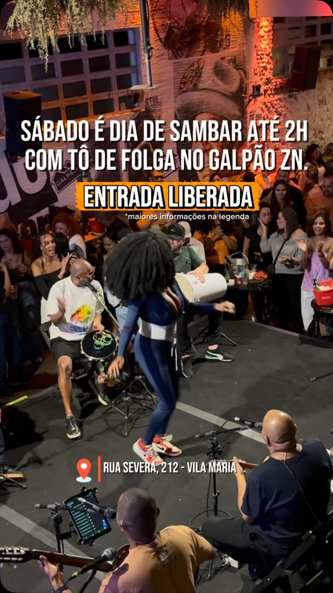 Flyer de Quintal da Xika e sambanogogo_