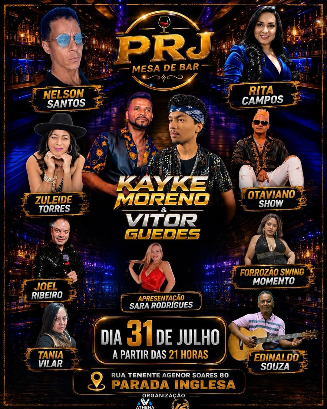 Flyer de Kayke Moreno & Vitor Guedes e mais 9 artistas