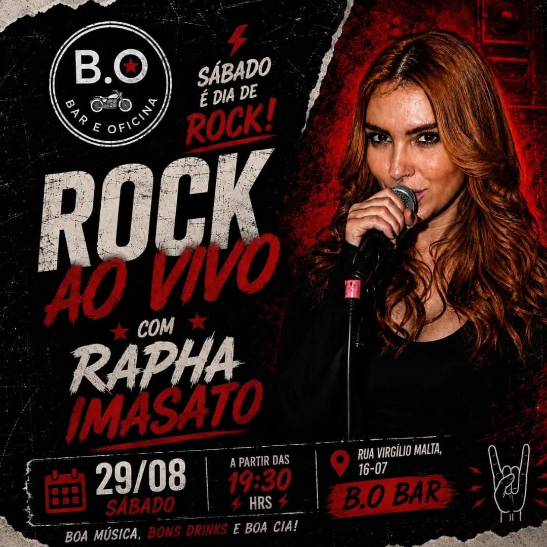 Flyer de Raphaela Imasato