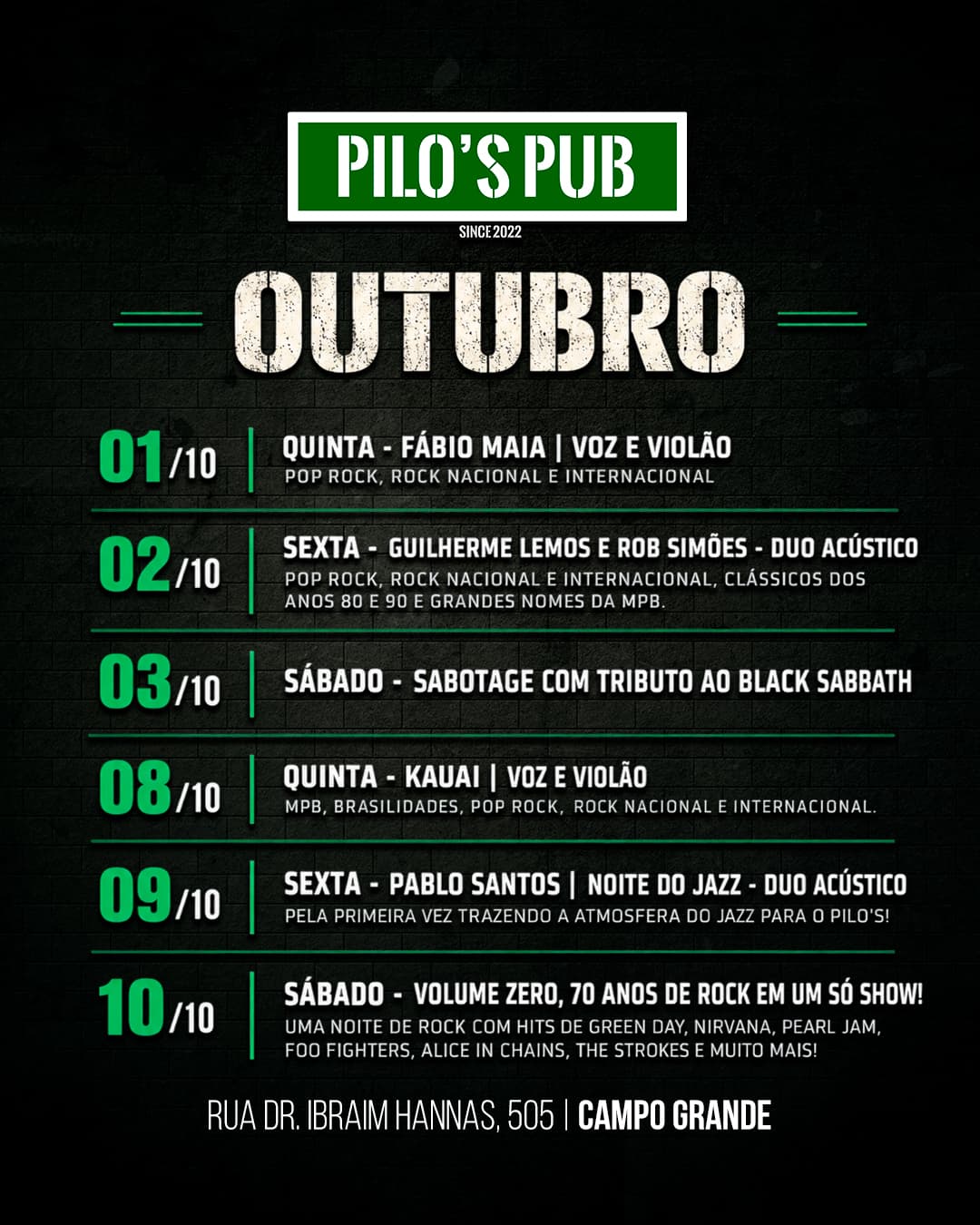 Flyer de Volume Zero