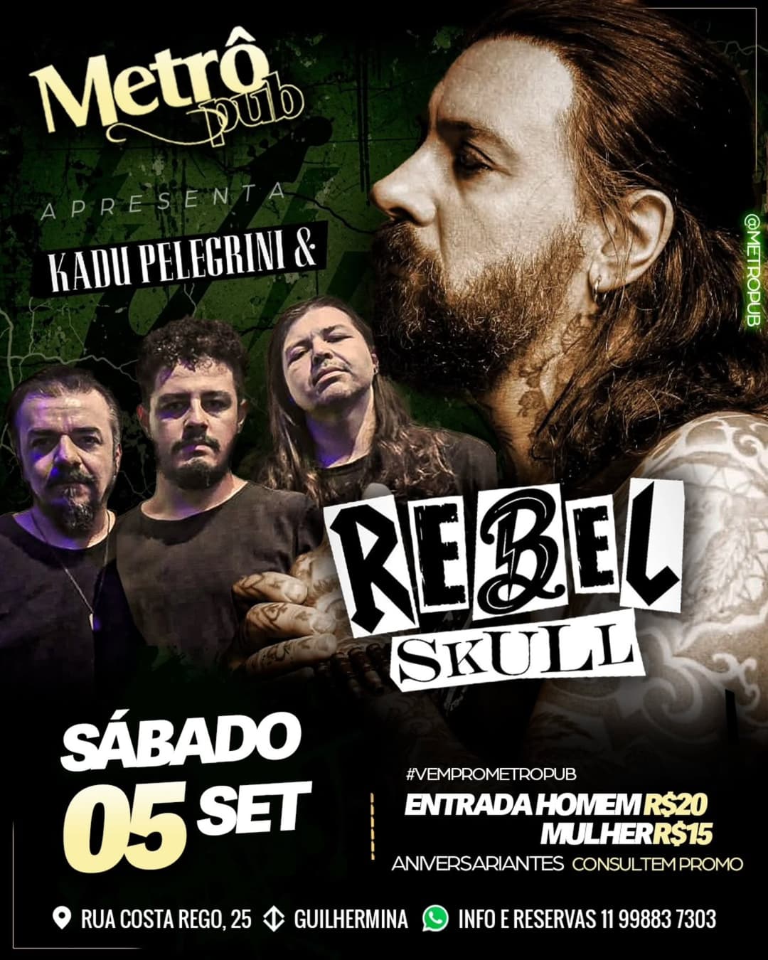 Flyer de Rebel Skull