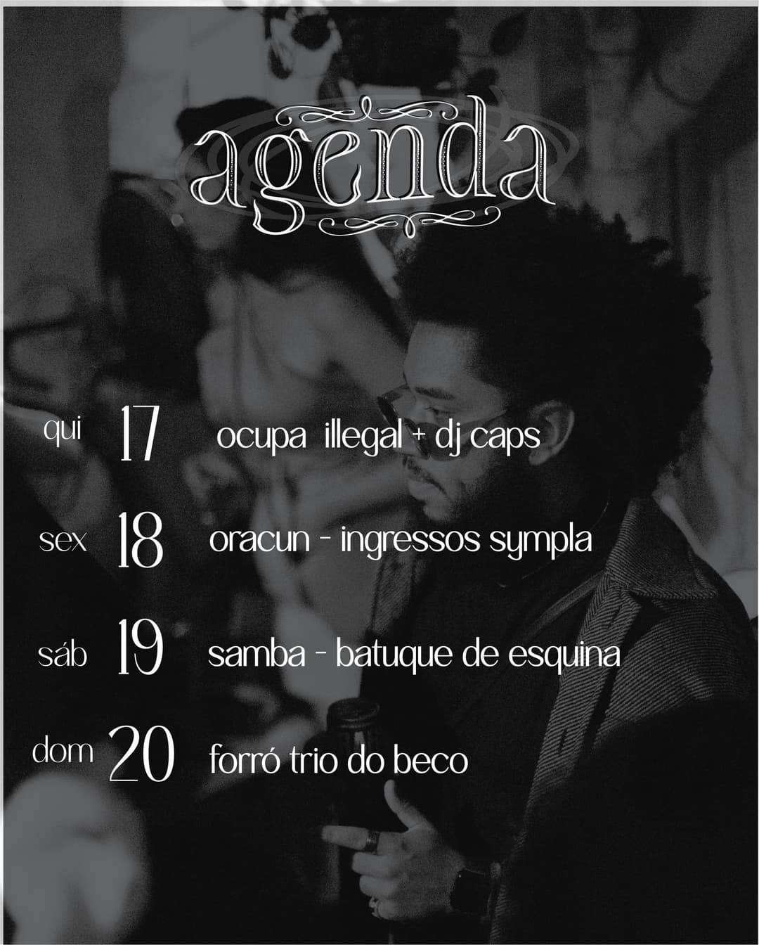 Flyer de forró trio do beco