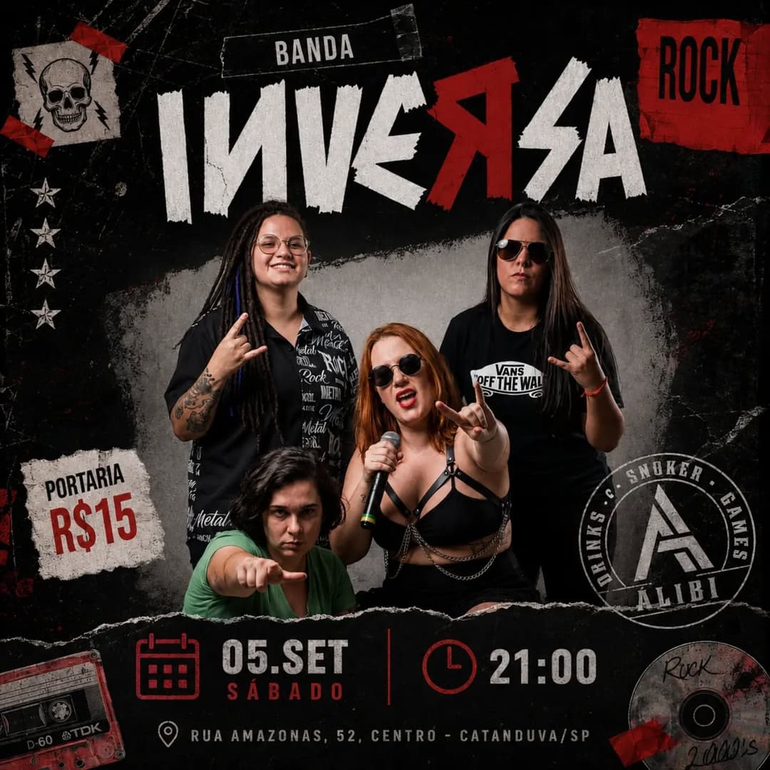 Flyer de Inversa Rock