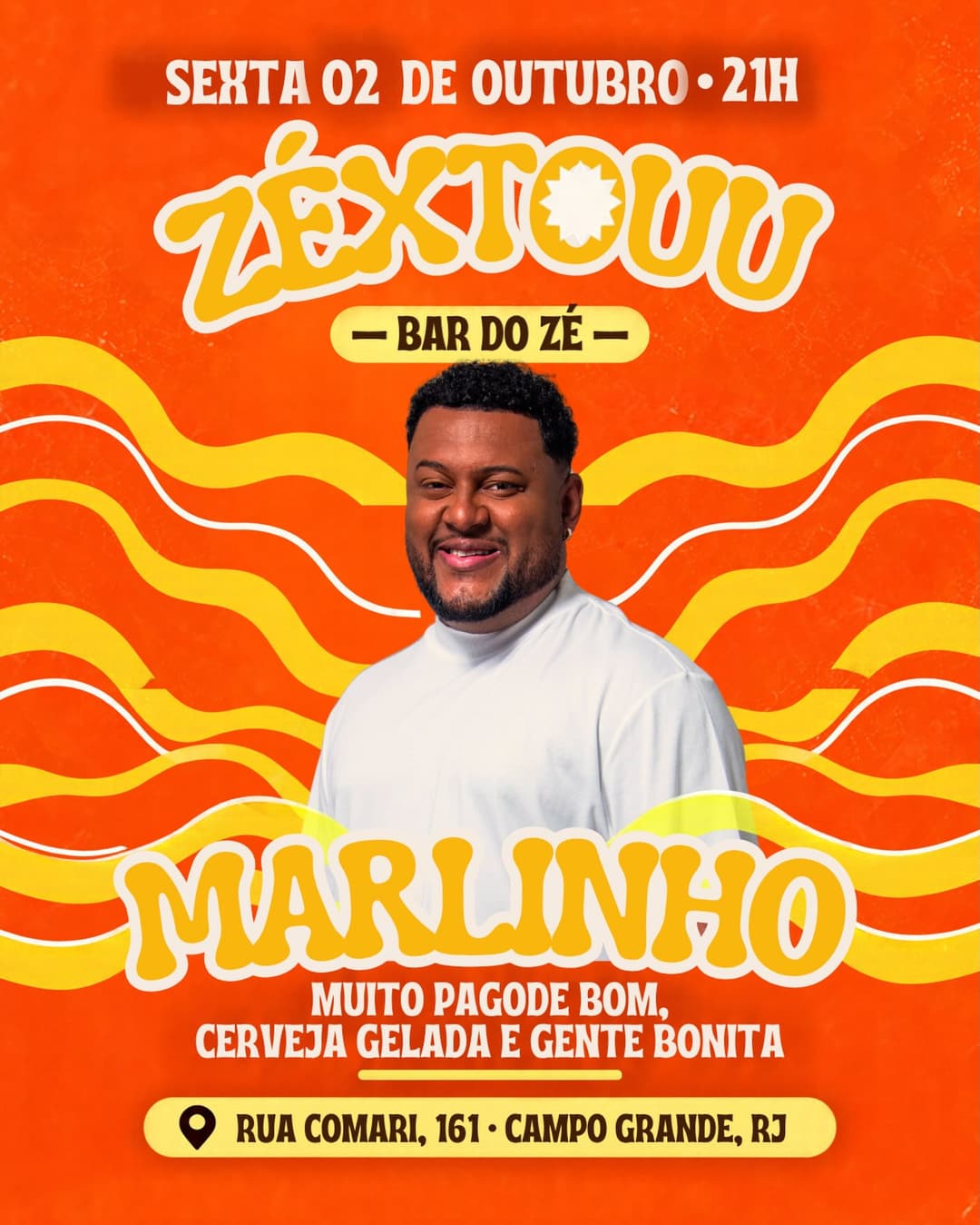 Flyer de Marlinho e ZÉXTOUU