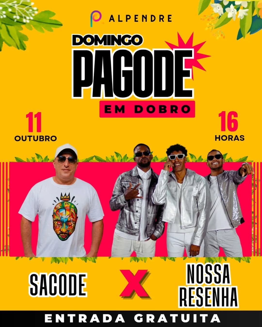 Flyer de Nossa Resenha, Saco de Silvio e SACODE