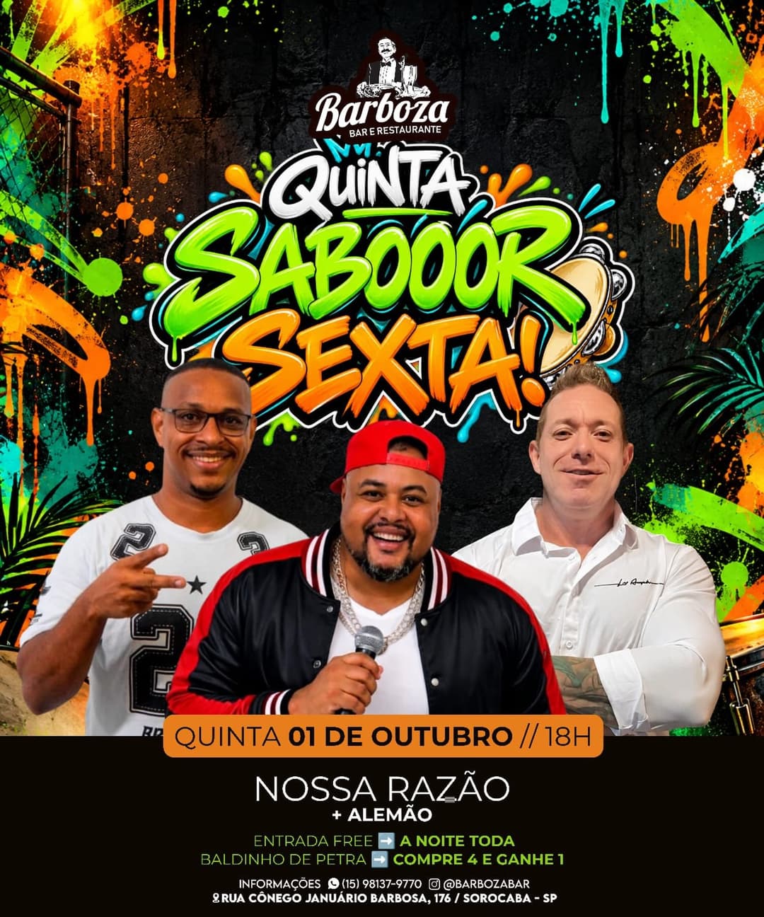 Flyer de Grupo Nossa Razão e Alemão