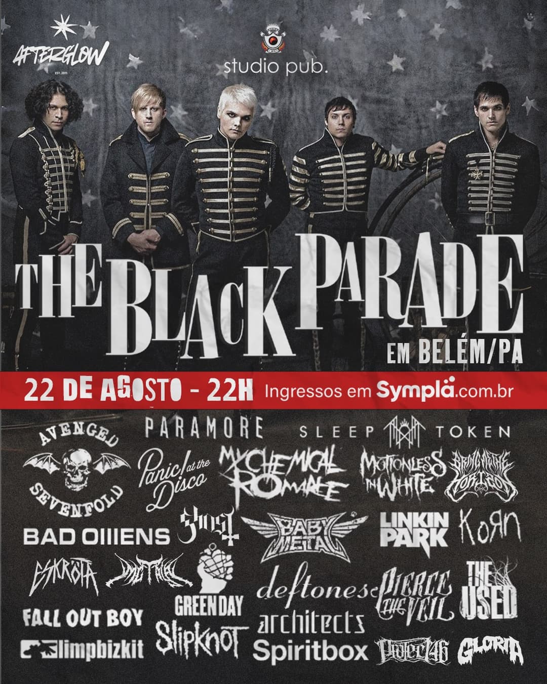 Flyer de The Black Parade, My Chemical Romance Cover e Lavigne
