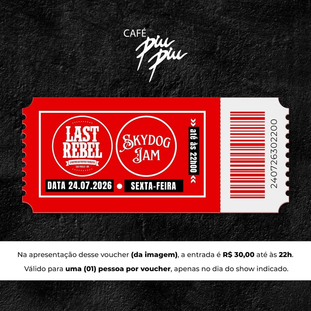 Flyer de Skydog Jam e Last Rebel