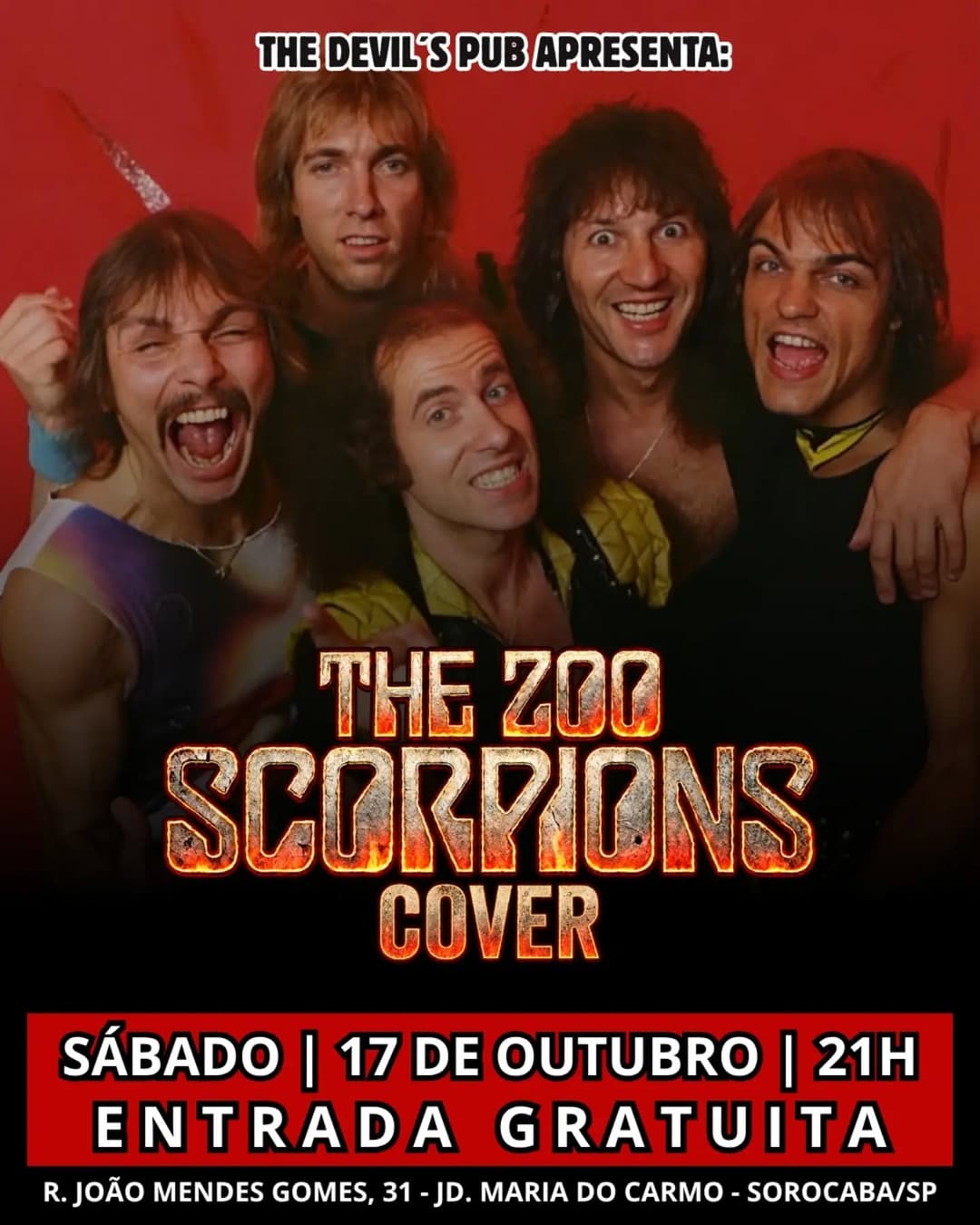 Flyer de The Zoo - Scorpions Cover