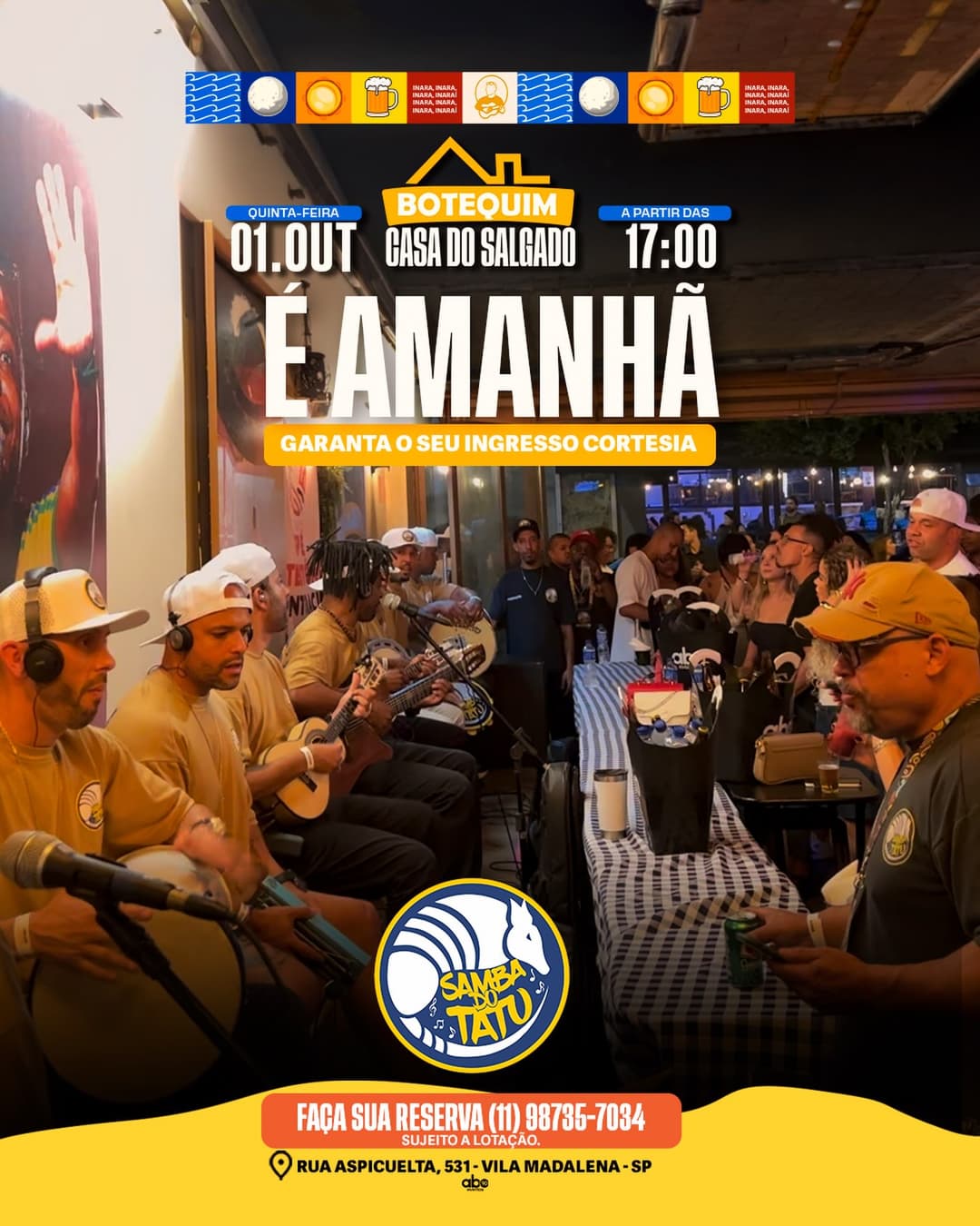 Flyer de Samba do Tatu