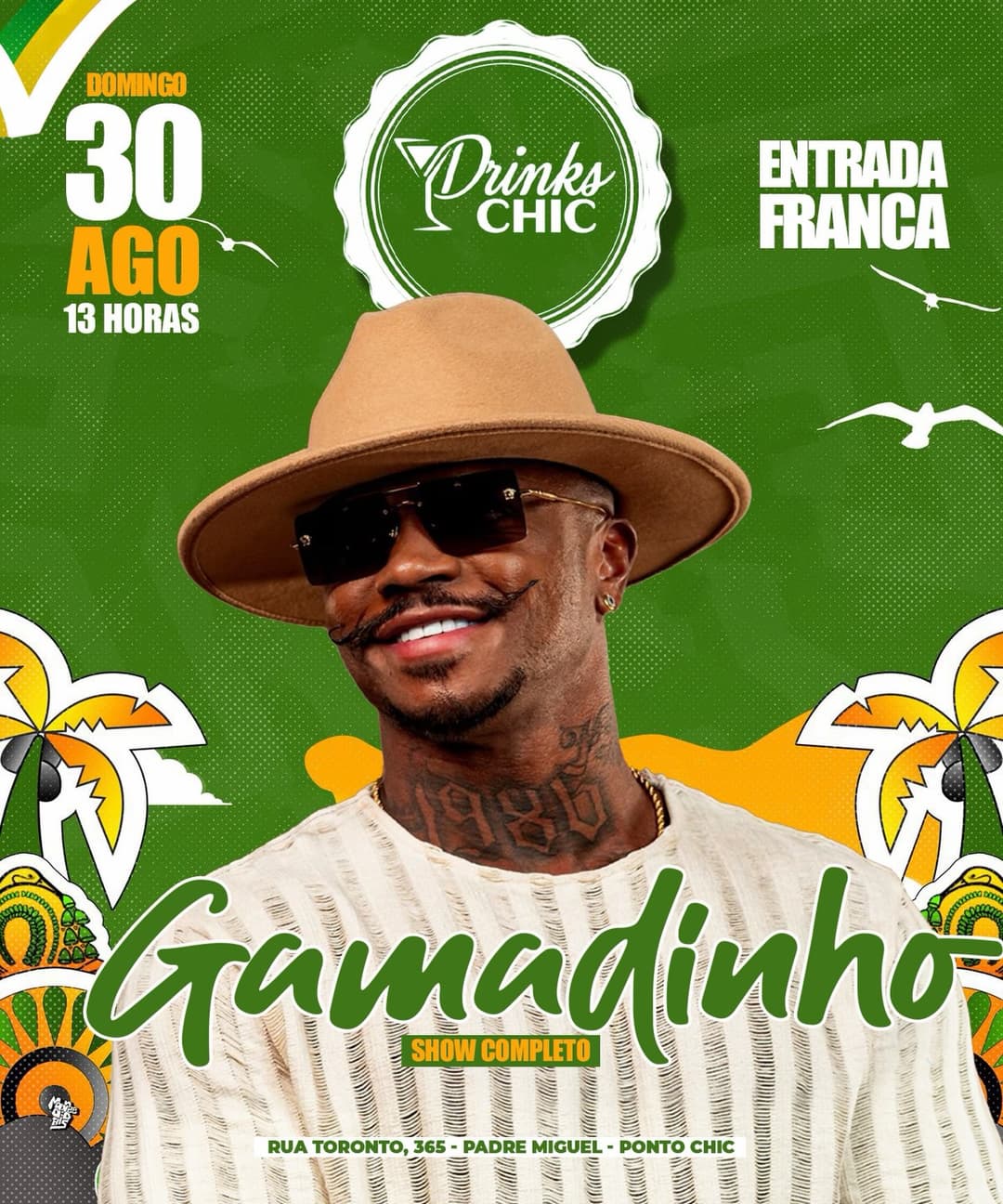 Flyer de Samba da Macaca e Trio King