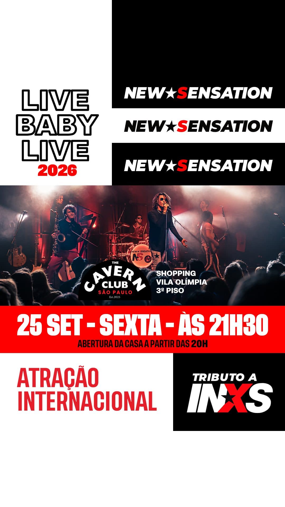 Flyer de New Sensation