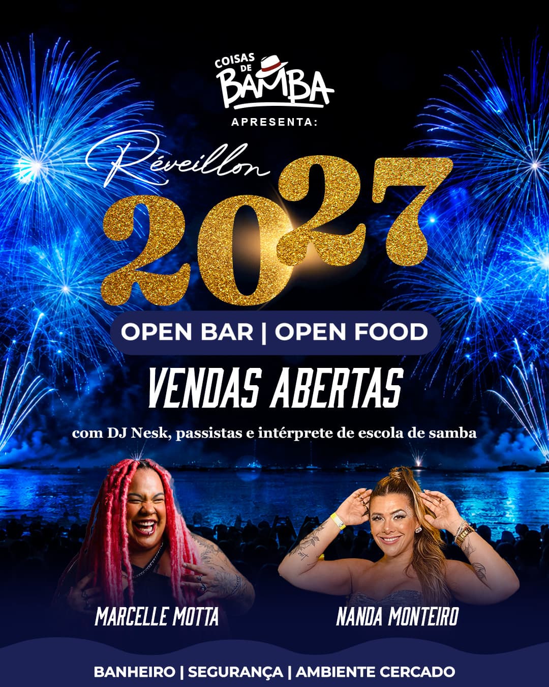Flyer de Marcelle Motta e Nanda Monteiro