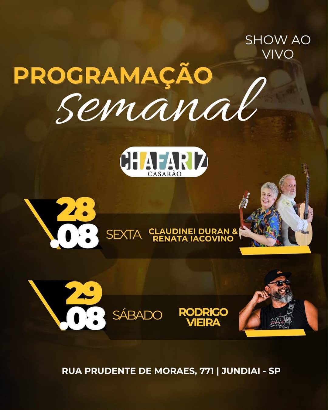 Flyer de Rodrigo Vieira