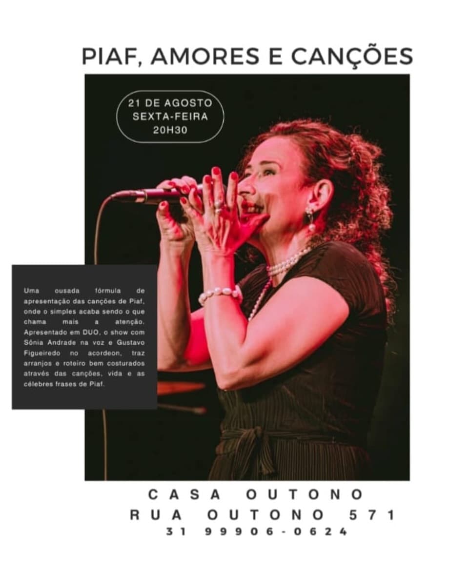 Flyer de Sônia Andrade