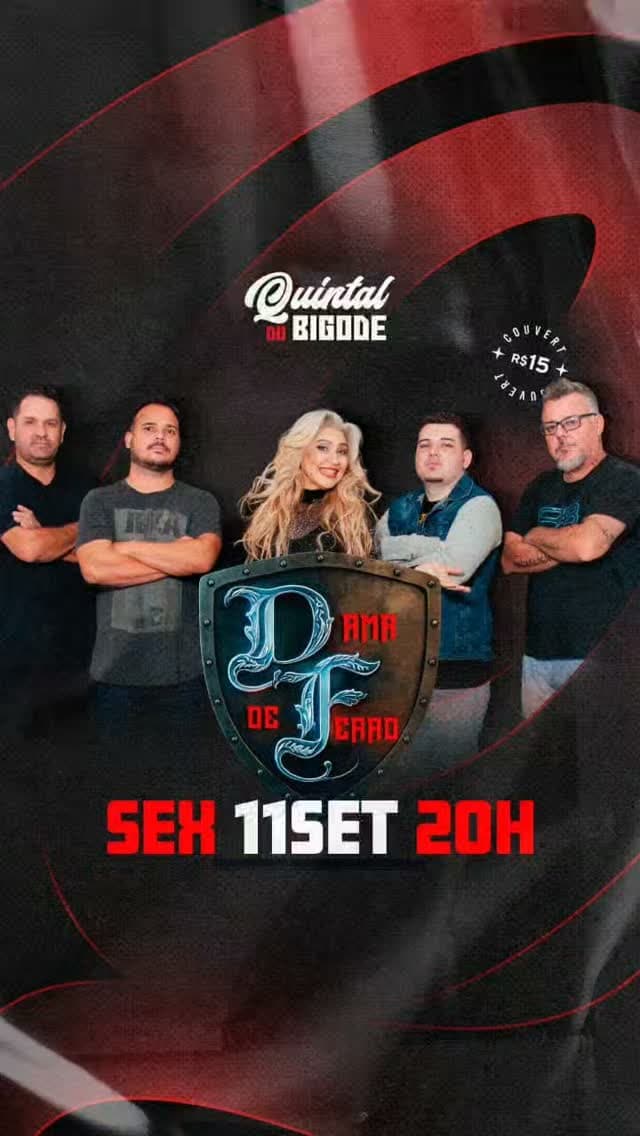 Flyer de Banda Dama de Ferro