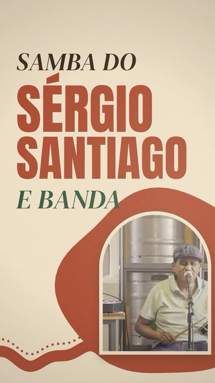 Flyer de Sérgio Santiago e Banda