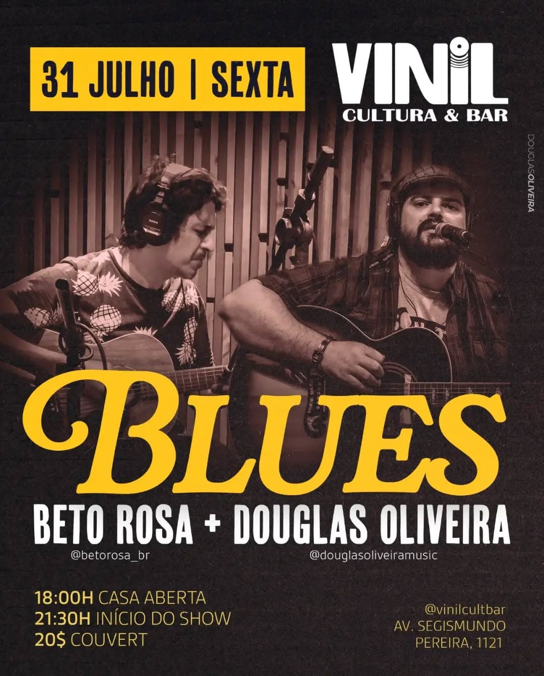 Flyer de Beto Rosa e Douglas Oliveira