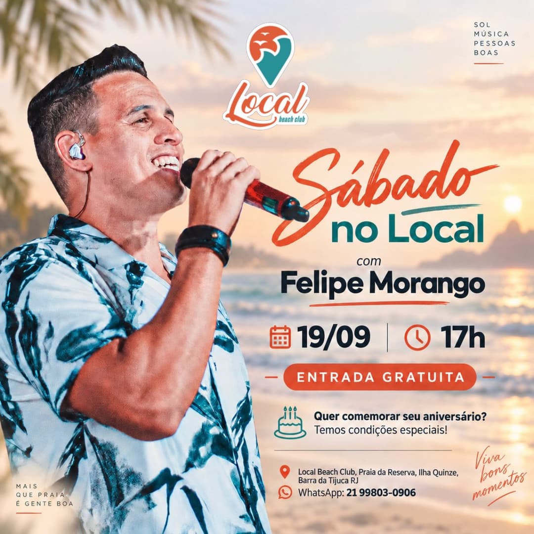 Flyer de Felipe Morango