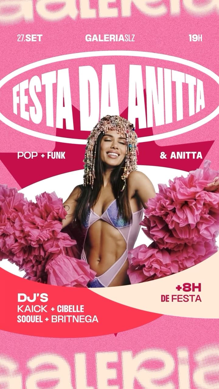 Flyer de Cibelle, Kaick, Soouel e Britnega