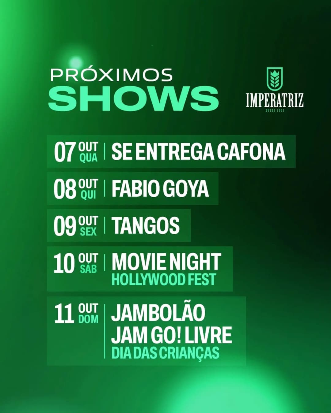 Flyer de Banda Movie Night