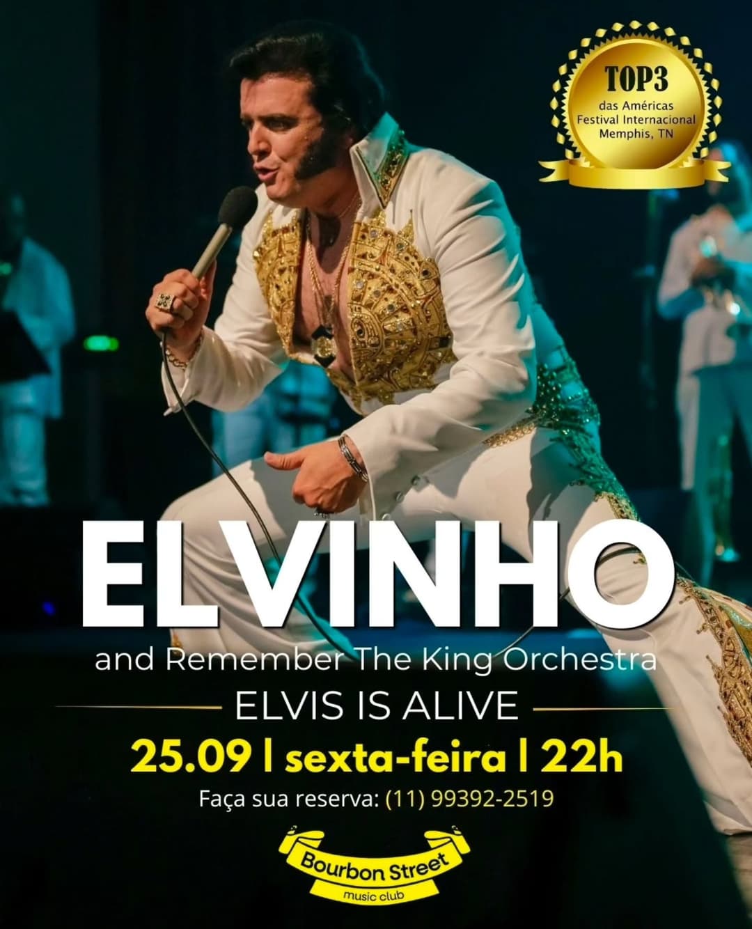 Flyer de Elvinho Álvaro Neto, Elvinho e mais 1 artista