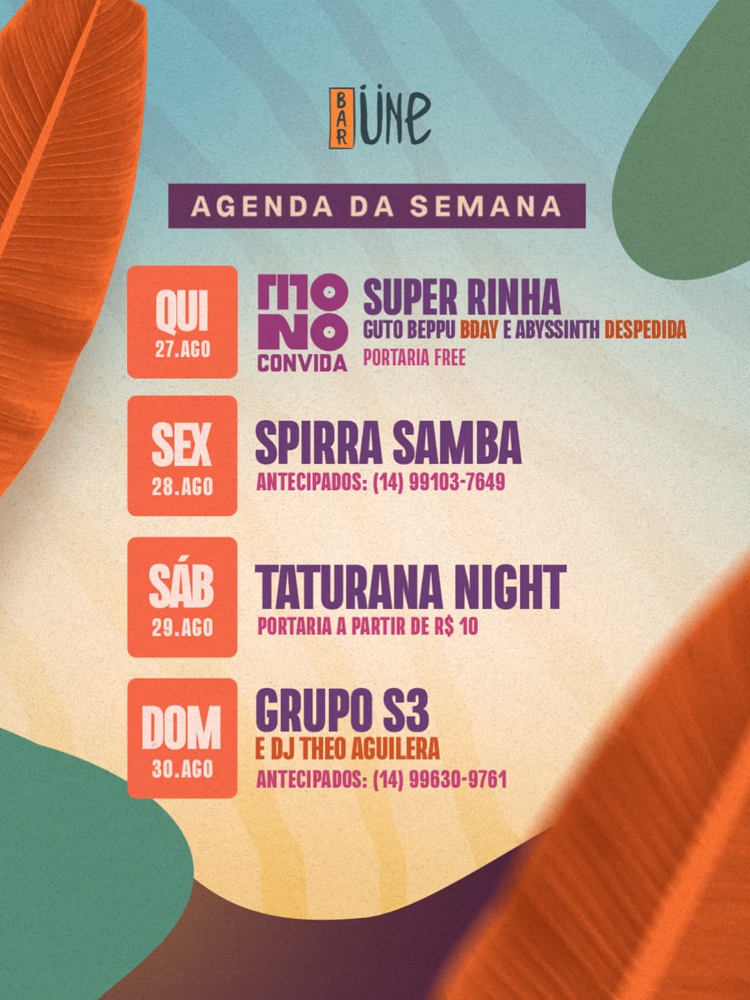 Flyer de Mono e Super Rinha