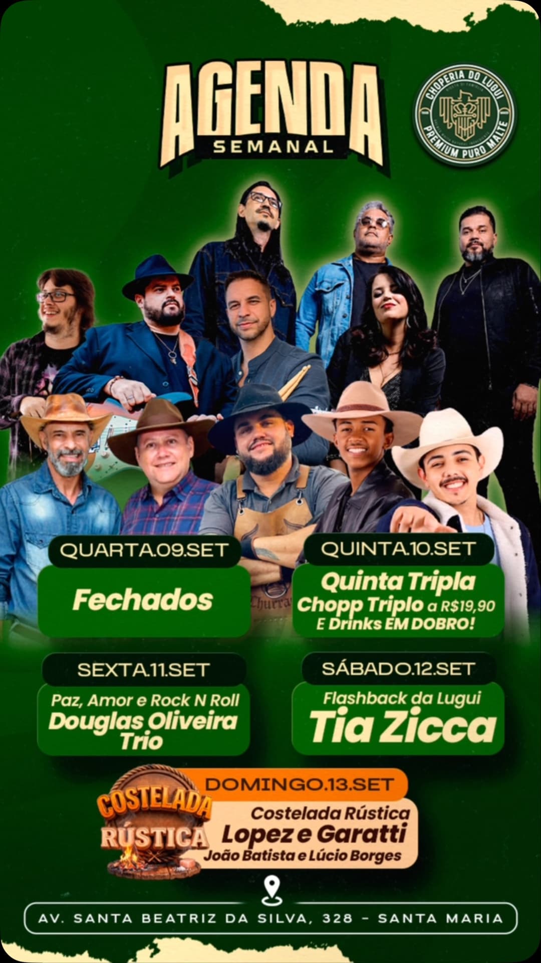Flyer de Douglas Oliveira Trio