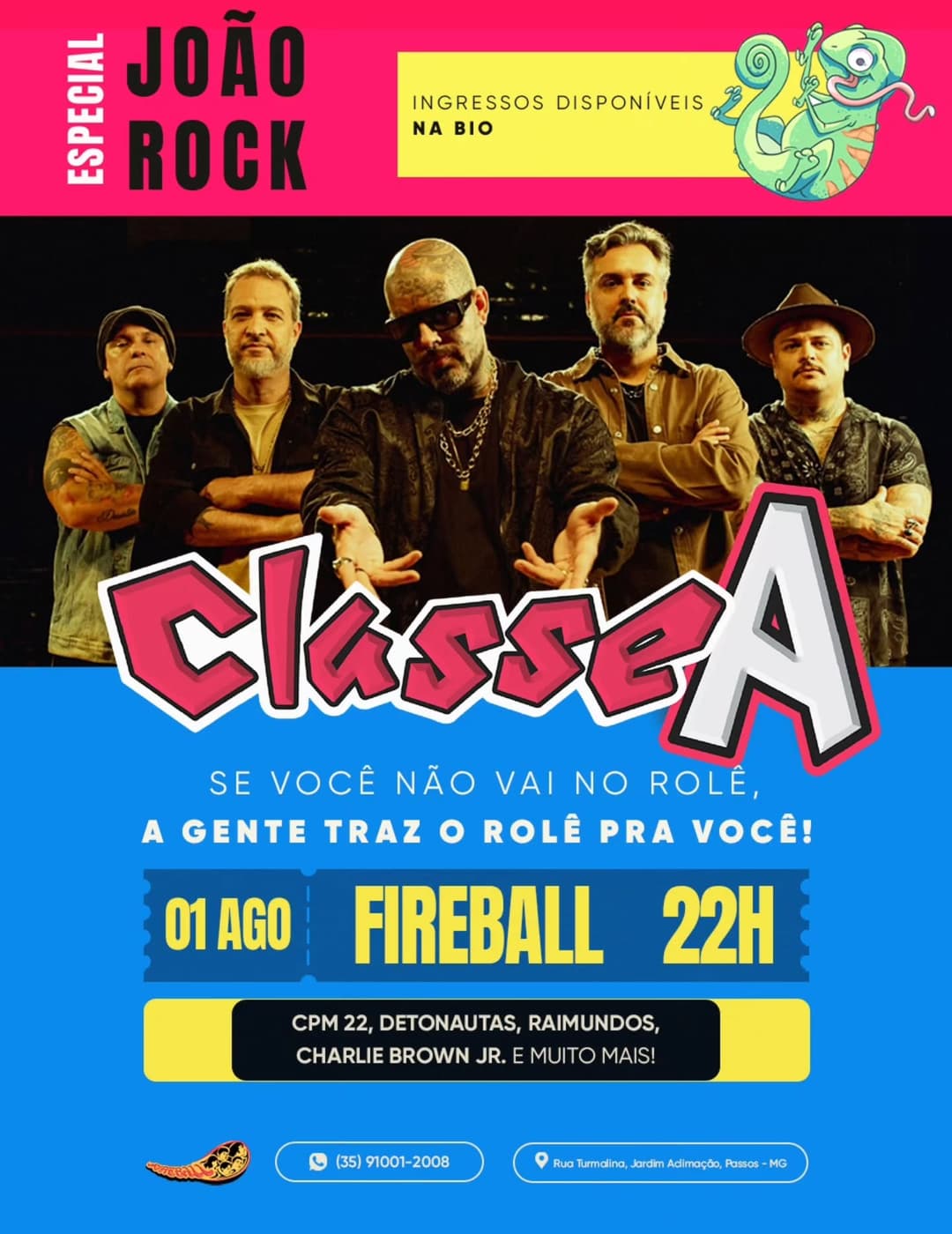 Flyer de Banda Classe A