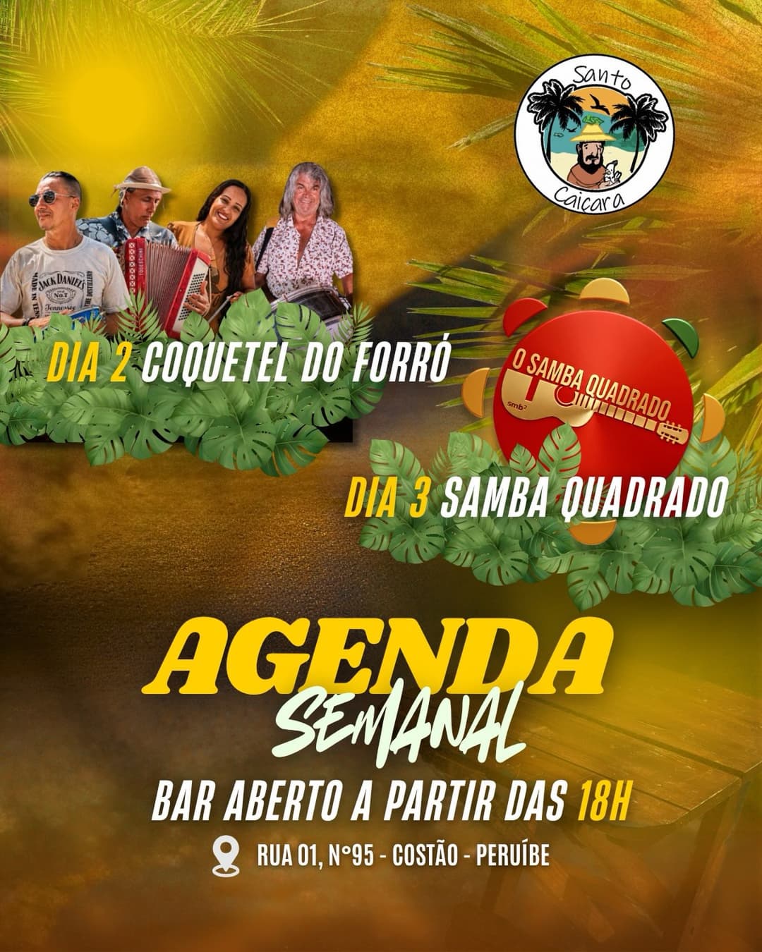 Flyer de Coquetel do Forró