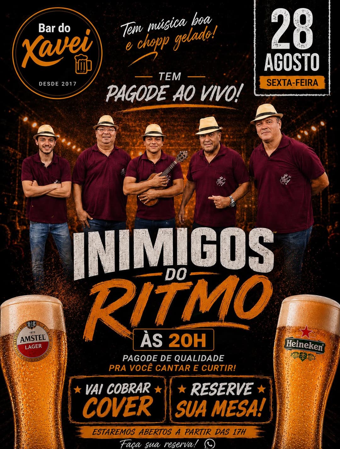 Flyer de Inimigos do Ritmo