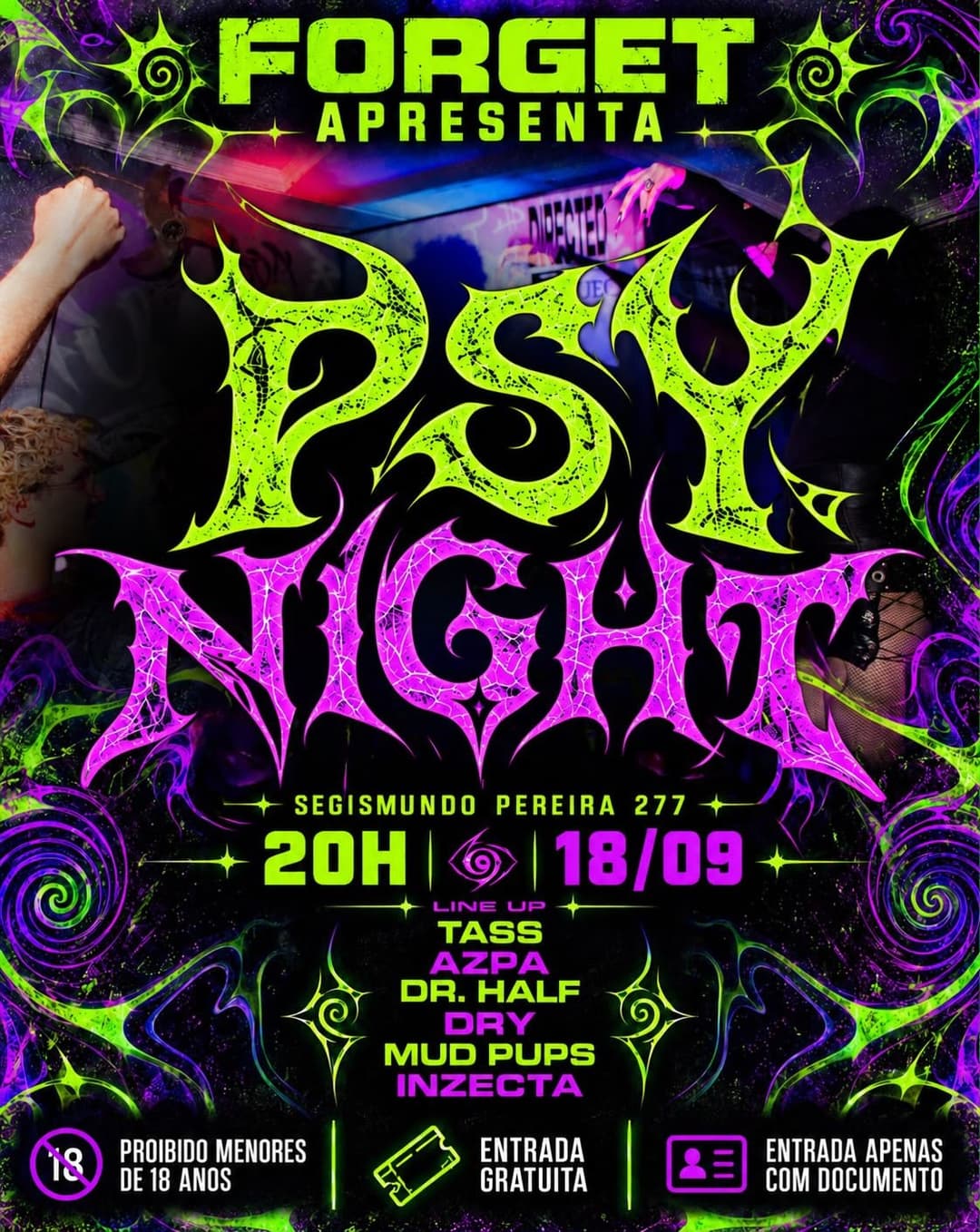 Flyer de Mad Pups e inzecta