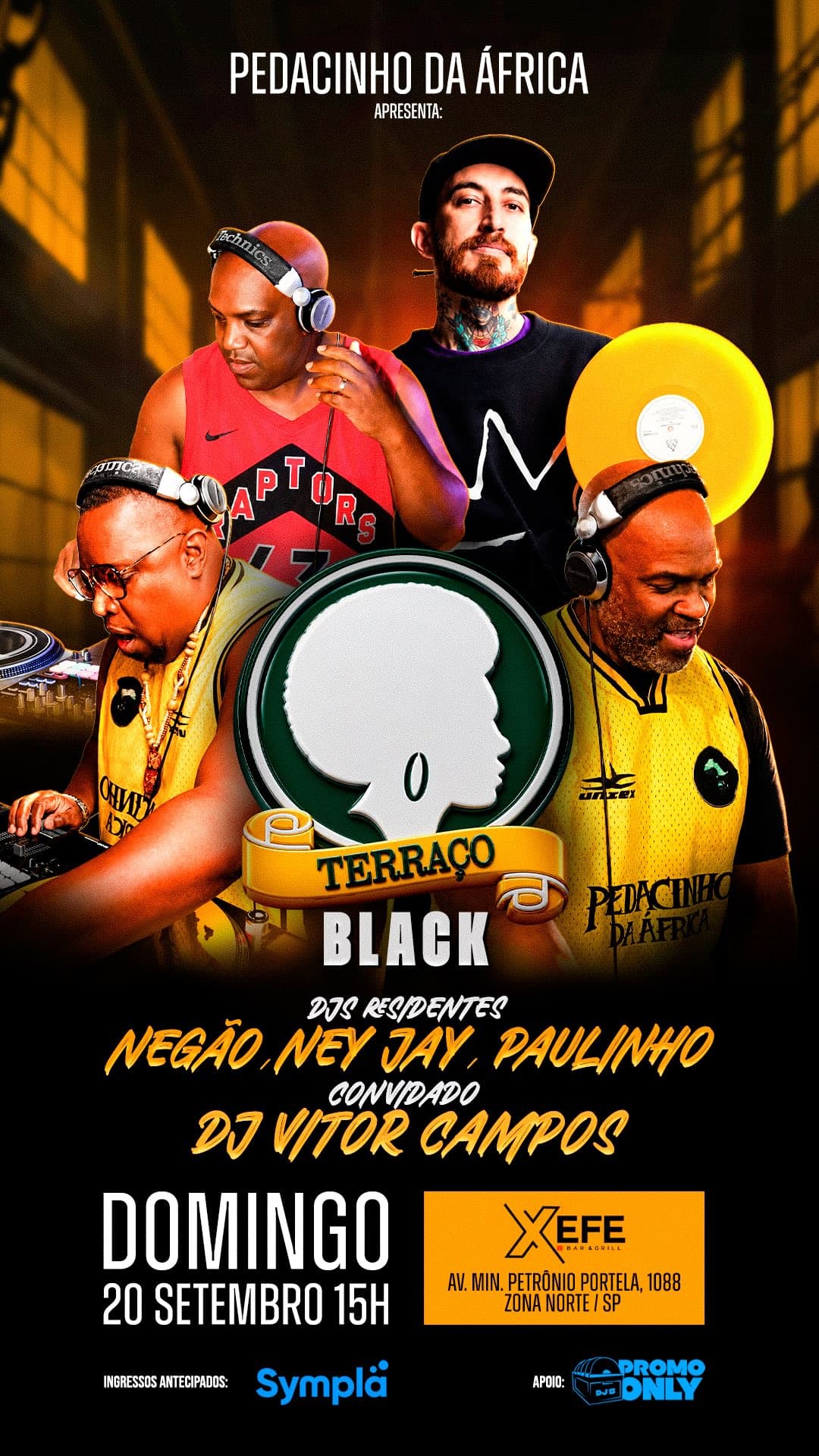 Flyer de Vitor Campos, Lino Krizz, DJ Negão SP e mais 2 artistas