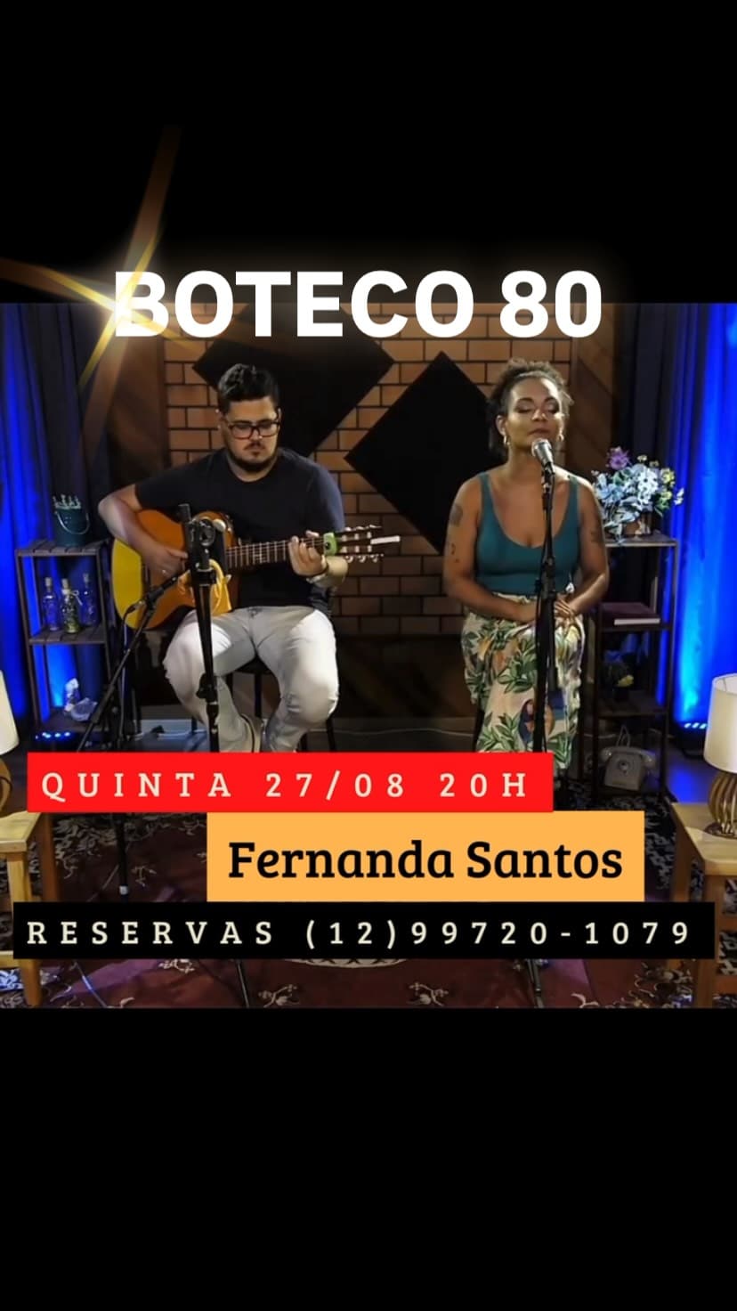 Flyer de Fernanda Santos