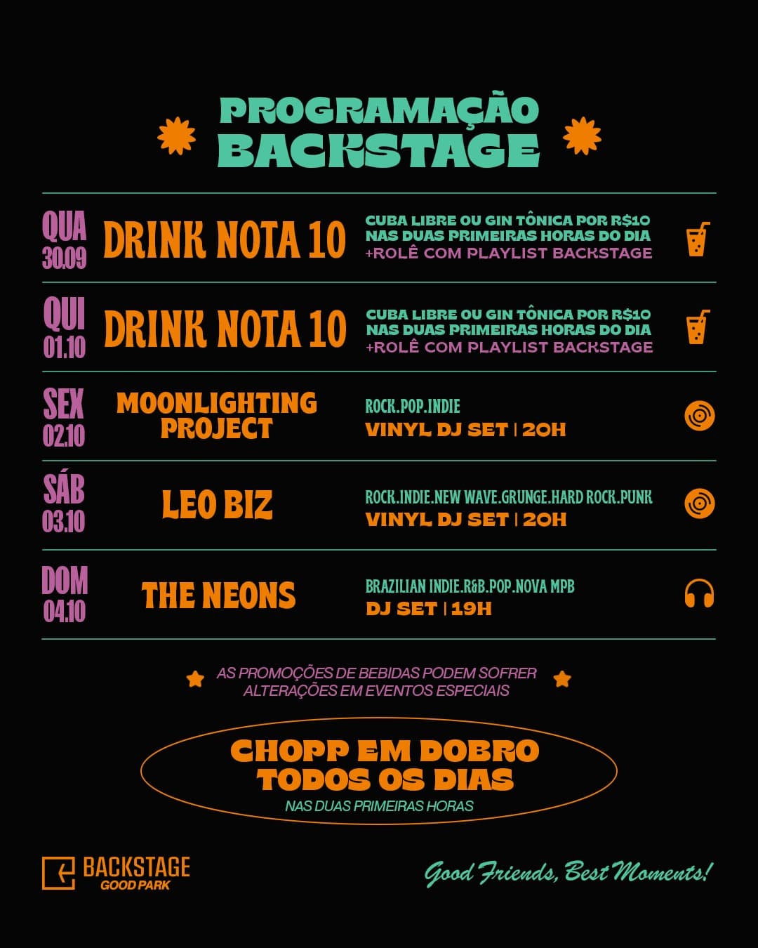 Flyer de _theneons