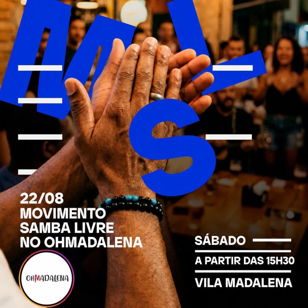 Flyer de Movimento Samba Livre