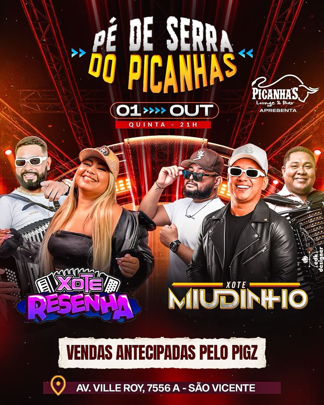 Flyer de Xote Miudinho e Xote Resenha