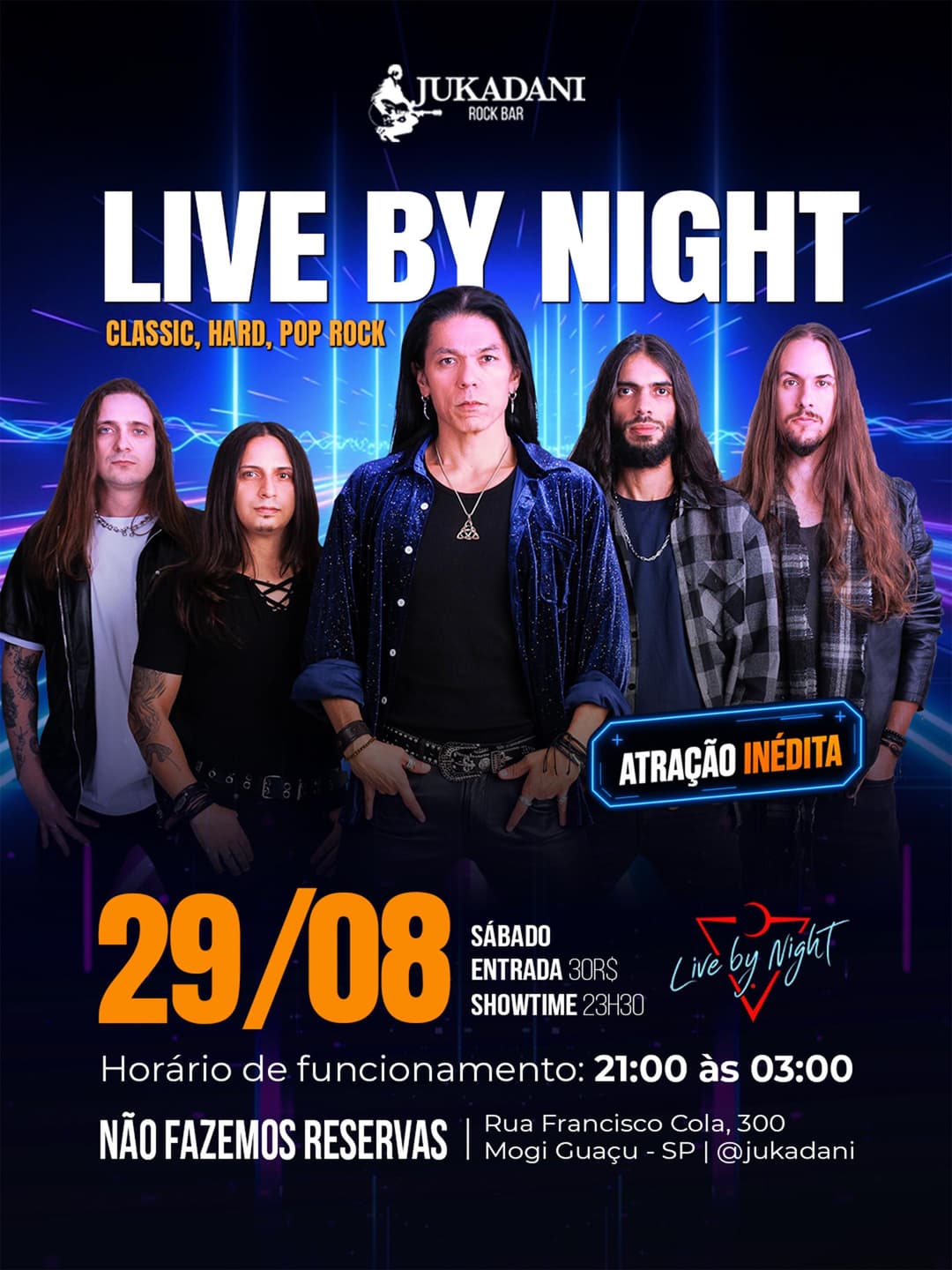 Flyer de Live by Night