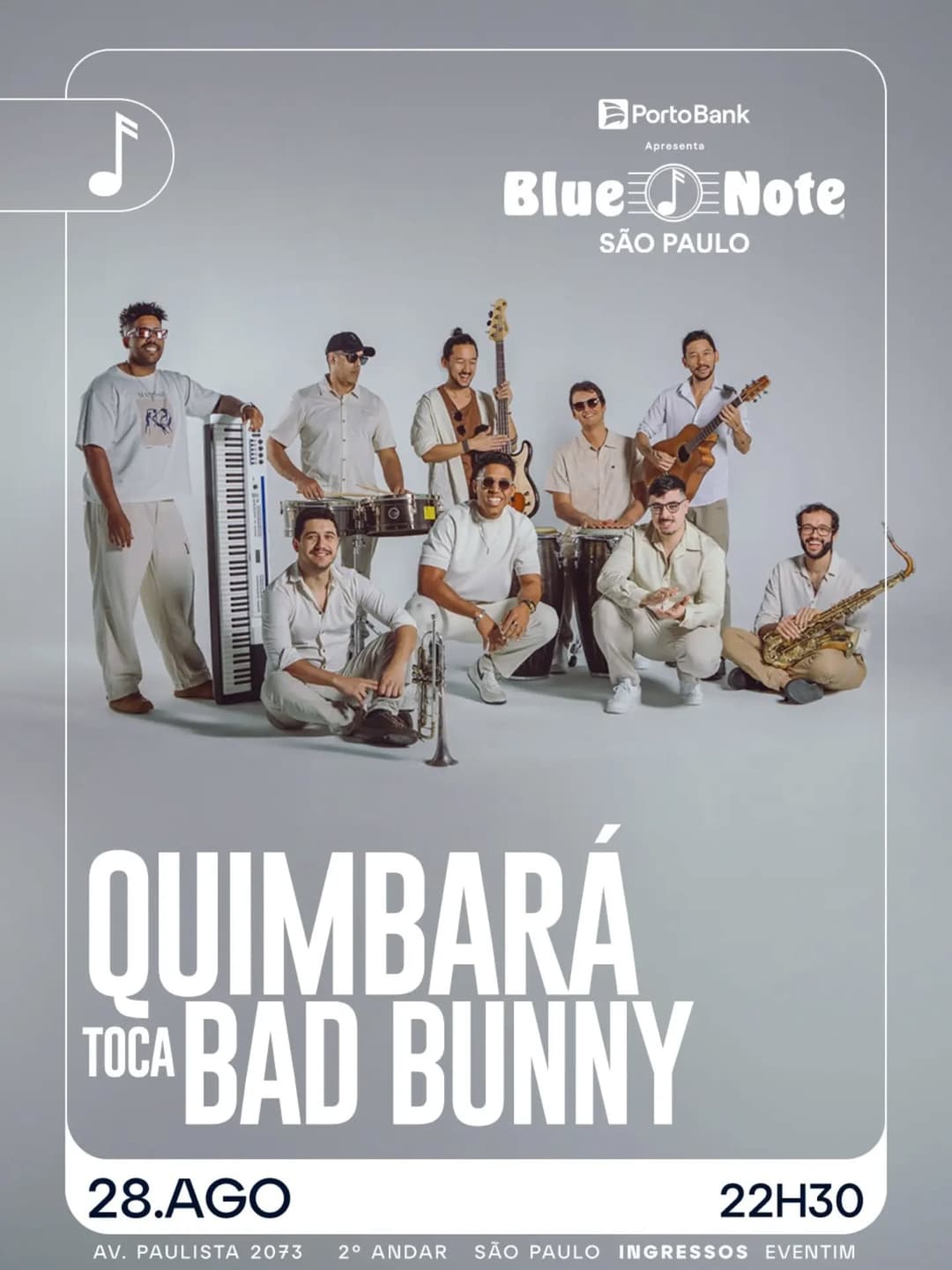 Flyer de Quimbará, Liena Hernandez e mais 2 artistas