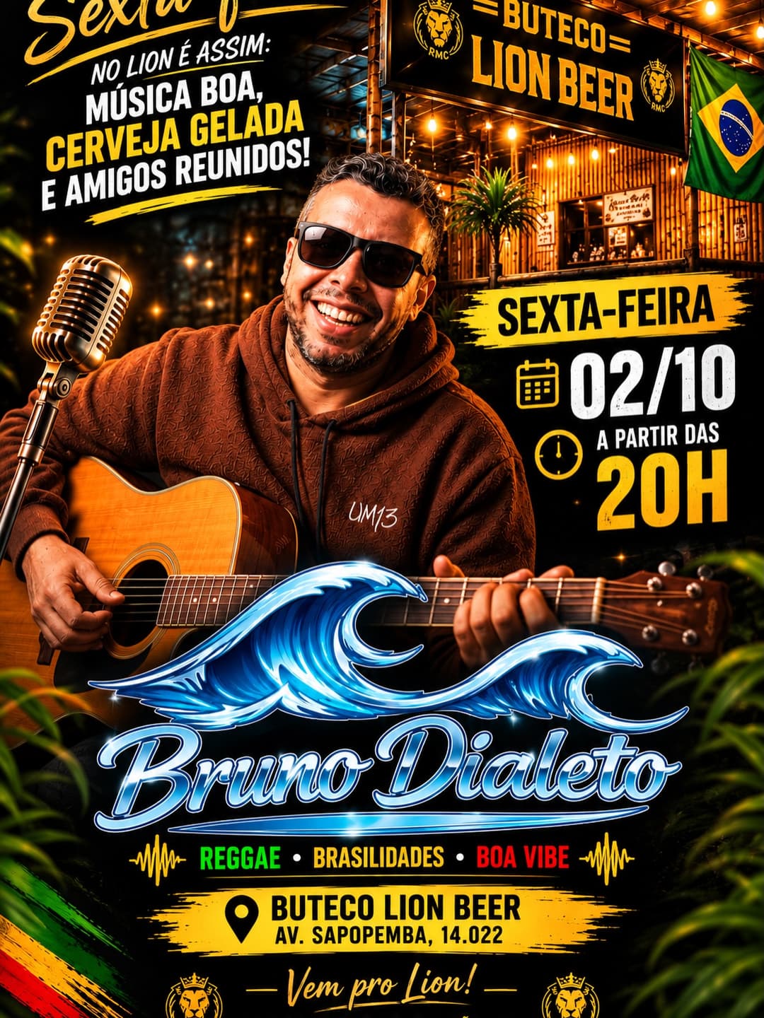 Flyer de Bruno Dialeto