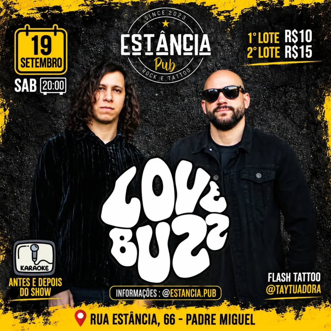 Flyer de Love Buzz Duo