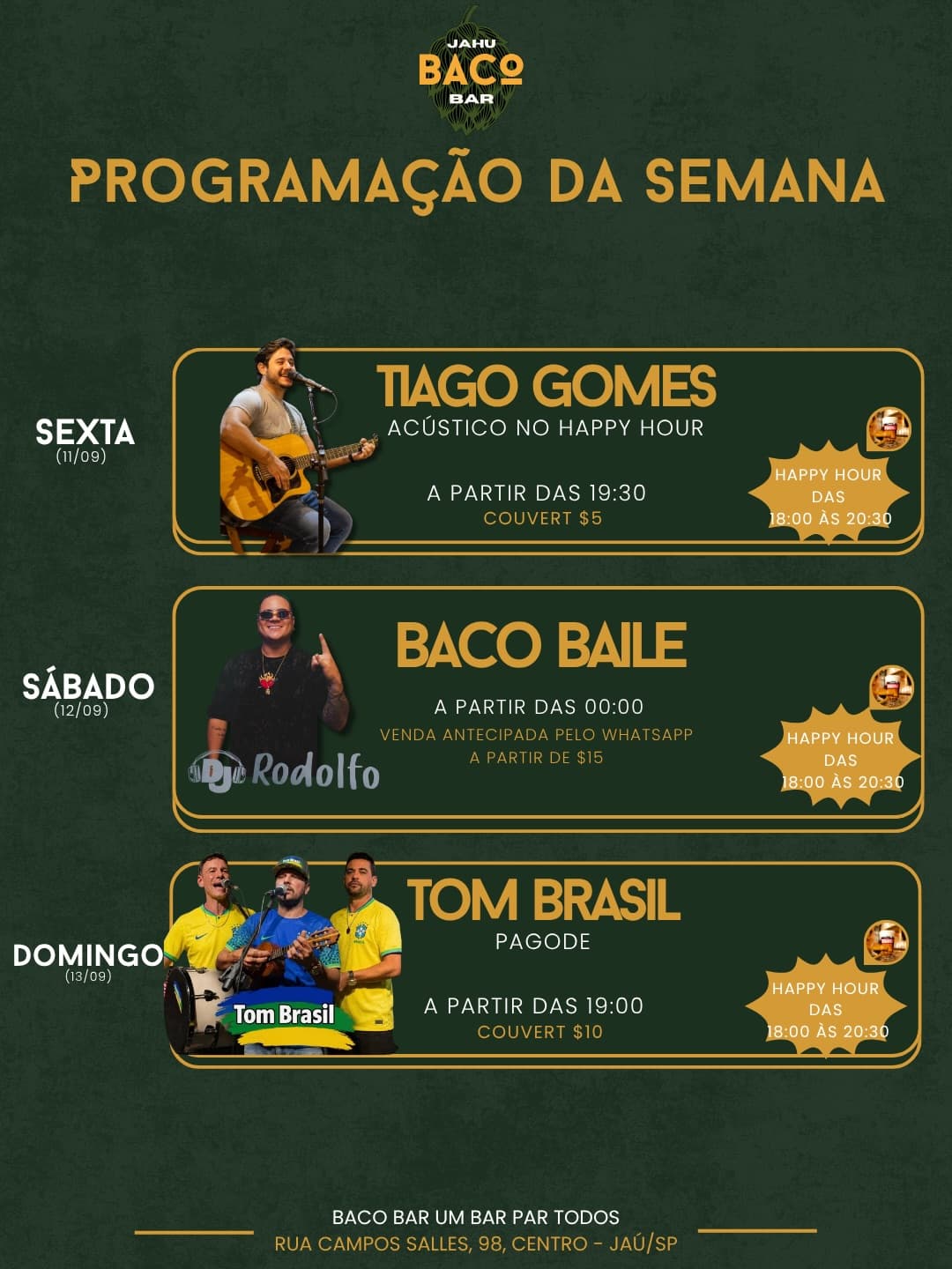 Flyer de DJ Rodolfo