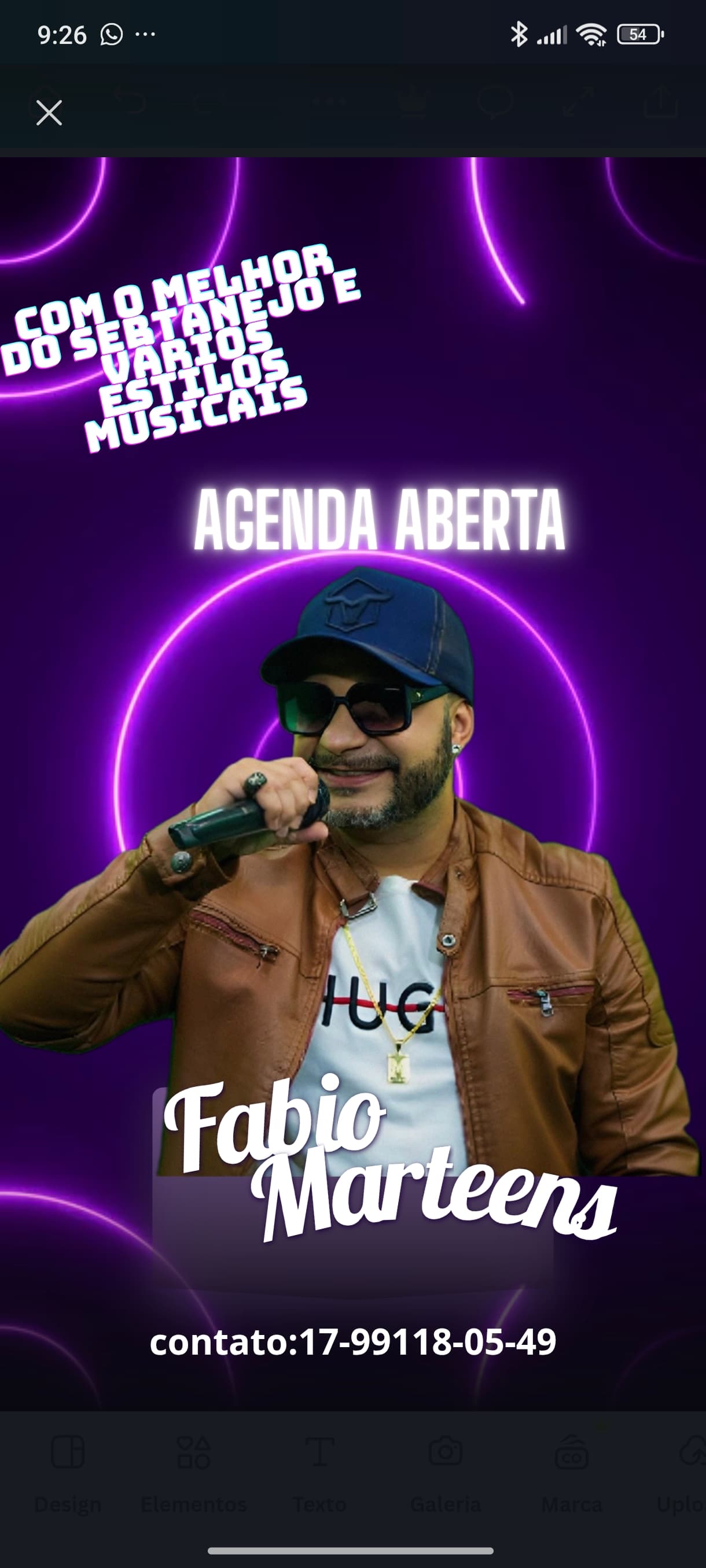 Flyer de Fabio Marteens