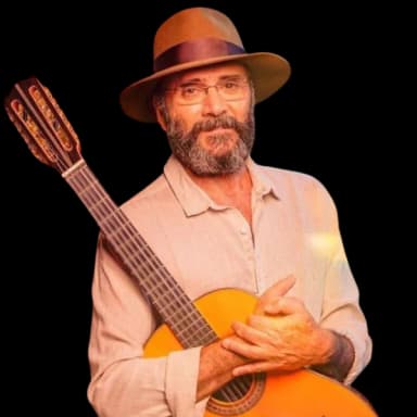 Almir Sater com a viola, foto de divulgação da 43ª Fampop