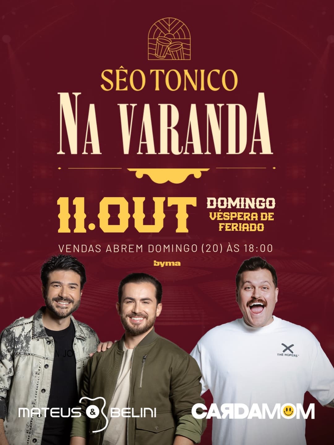 Flyer de Mateus e Belini e Cardamom