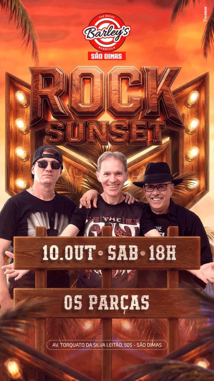 Flyer de Banda Os Parças